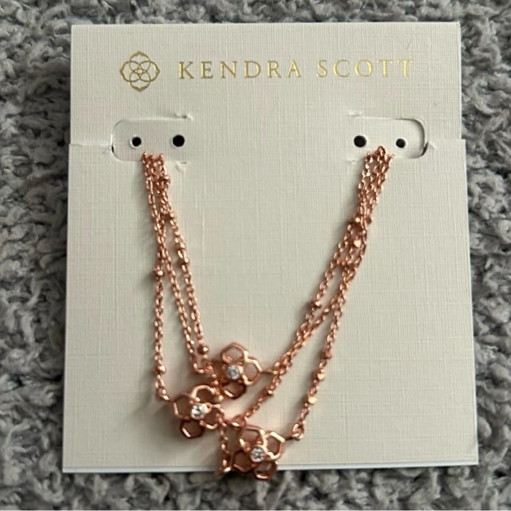 Kendra Scott Rose Gold Floral Bracelet